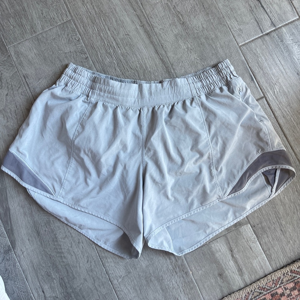Lululemon Athletica Gray Athletic Shorts with Elastic Waistband